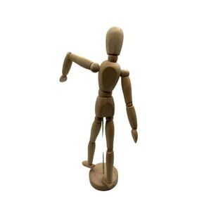 IKEA Gestalta Wooden Mannequin Artist's Human Figurine 13" Model Reticulated